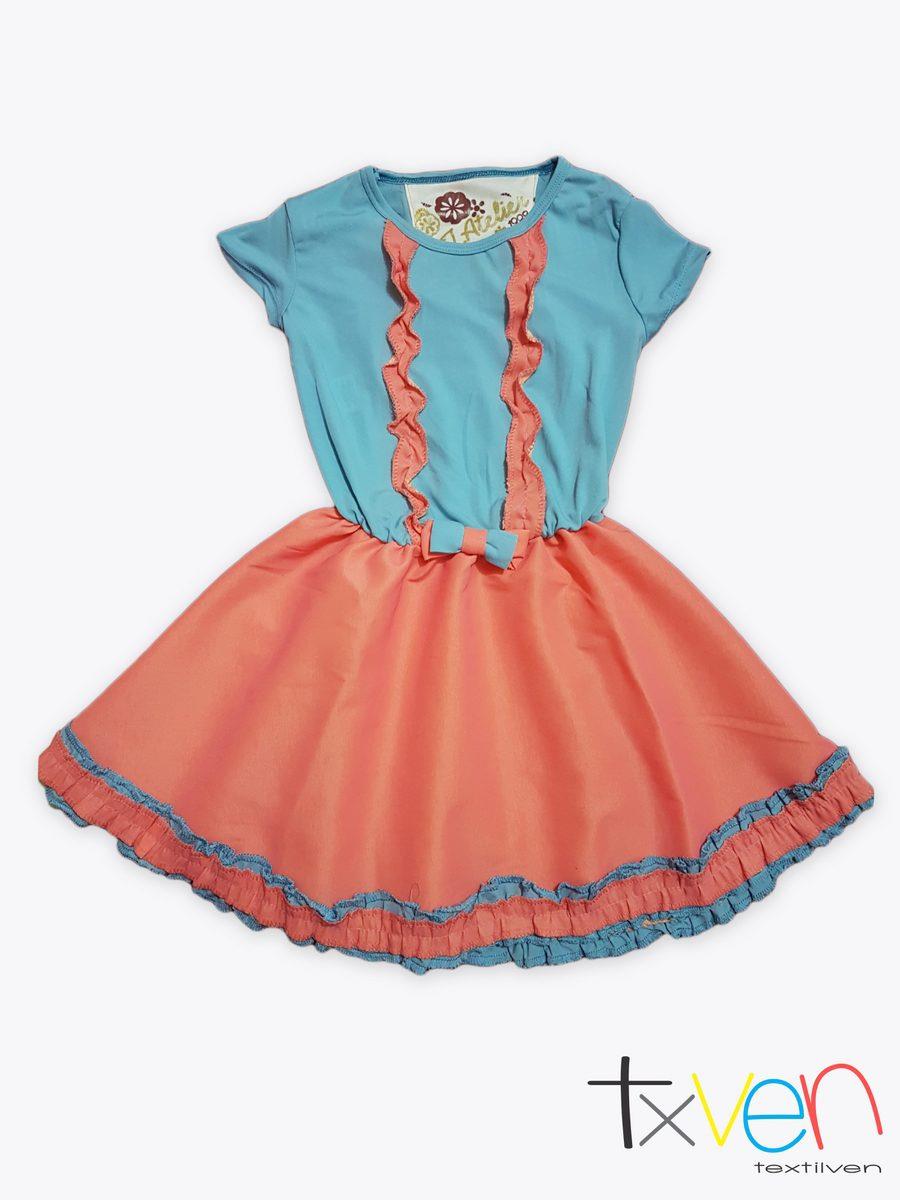 Vestido manga corta